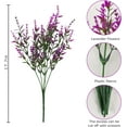 thumbnail image 5 of 8 Bundles Fake Flowers Artificial Lavender Faux Plastic Flowers for Home Wedding Kitchen Garden Patio Window Box Decoration (Fushia), 5 of 7