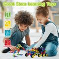 thumbnail image 3 of Juguete de construcción Qirptey Kids STEM 186 unidades para niños de 3 a 8 años con caja, 3 of 7