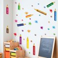 thumbnail image 2 of Adhesivos de pared con lápiz colorido con cita inspiradora de PVC, 2 of 3