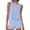 BRS44-Blue, variant on Two Piece Sets For Women Spring Summer Beach Crop Gingham Tank Tops And Plaid Shorts Trendy Casual Cotton Pajama Sets Blue S
