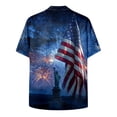 thumbnail image 3 of Leey-World America 250 Hawaiian Shirts for Men Made In Usa Hawaiian Shirt Patriotic Eagle Flag Button Down Shirts for Men(Navy,S), 3 of 8