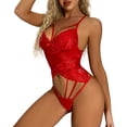 thumbnail image 1 of Conjunto de lencería Mujeres Porno Body con cuello en V Lencería Body Halter Damas Ropa de dormir Ropa de dormir FLhrweasw Para estrenar, 1 of 2