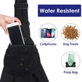 thumbnail image 5 of (Negro) Pet Sling, Hand Free Dog Sling Carrier Correa acolchada ajustable Tote Bag Bolsa de hombro de algodón transpirable Bolsillo frontal Cinturón de seguridad Transporte, 5 of 5