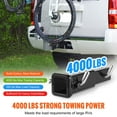 thumbnail image 5 of KFFKFF Hitch Extension for 2" Receivers, 7" Length Increase, 4000 lbs Tow Capacity, Includes Pins, Clips, Bolt & Nut, Black, 5 of 9