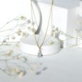 thumbnail image 4 of Rosec Jewels Lab Grown Diamond Teardrop Pendant Necklace, with Chain ( EF-VS Quality), 10K Yellow Gold, 4 of 7