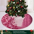 thumbnail image 6 of GZHJMY Valentine's Day Love Christmas Tree Skirt Home Decoration Large Round Christmas Tree Skirt for Holiday Party Home Christmas Day Ornaments, 35.4", 6 of 6