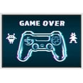 thumbnail image 1 of IDEA4WALL Framed Canvas Art Wall Decor Video Arcade Playstation Console and Game Over Pop Culture Media Illustrations Pop Art Modern Colorful for Dorm Home Office - 16"x24", 1 of 4