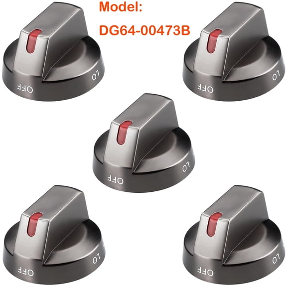 Gas Stove Knobs DG64-00473B Replacement Compatible with Samsung, Replace NX58M6850SG NX58H5600SS NX58H5650WS NX58J7750SS