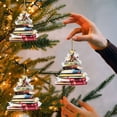 thumbnail image 1 of Christmas Book Lovers Shaped Acrylic Hanging Ornament for Holiday Tree Decorations and Festive Home, 1 of 4