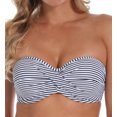 thumbnail image 3 of Panache Womens Anya Stripe Bandeau Underwire Bikini Top Style-SW0893 Swimsuit, 3 of 4