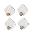 thumbnail image 2 of Ganchos para Toallas Perfecl 4 Piezas Ganchos Multifuncionales Colgador Decorativo Blanco, 2 of 8
