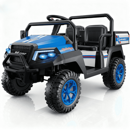 LIGIANT R8 Apex 24V Ride on Toys for Big Kids, 4WD 2-Seater Electric UTV Car w/Remote Control, Pickup Trunk Bed & LED Lights, Ideal Christmas Gift for Kids