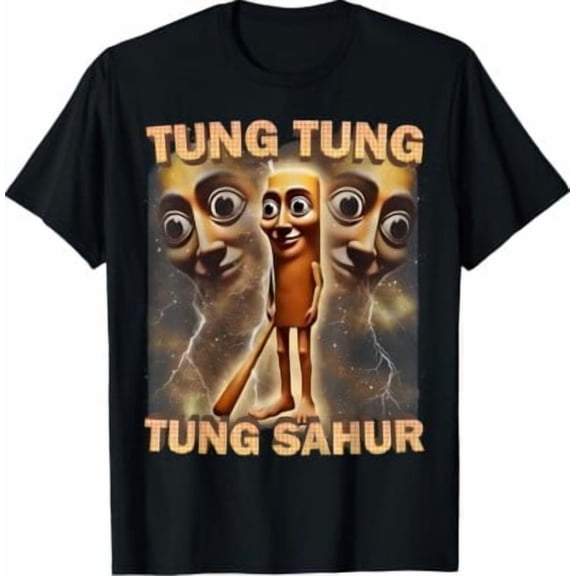 Tung Tung Tung Sahur Brainrot Gen Z Unisex T-Shirt All Size S-5Xl Hot Trending Shirt, Vintage Birthday Gift
