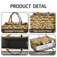thumbnail image 4 of Large Capacity Tote Bag,Black White Stripe Sunflower Pattern Handbag Fashion Luxury Tote Bag,15.7"x13"x 5.1" Inches,Laptop Compatible, 4 of 6