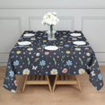 thumbnail image 3 of Pioneer Flower Floral Print Pattern Square Tablecloth, Waterproof Wipeable Spillproof Washable Table Cover for Home Kitchen Party Decor, 60"x60", 3 of 6