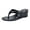Black, variant on Womens Wedge Heeled Sandals Platform Square Flip Flops Slides Slip on Summer Lightweight Walking Travel Beach Shoes Silver Size 9