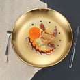 thumbnail image 6 of Stainless Steel Dinner Plate | Matte Brushed Dessert Plates for Home Kitchen or Restaurant | Heavy Duty Metal Serving Plates for Pasta Steak Cake Side Dishes | Stackable Dishwasher Safe 1 Pack, 6 of 6
