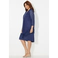 thumbnail image 3 of Catherines Women's Plus Size Crochet Fringe Jacket And Dress, 3 of 4
