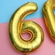 thumbnail image 5 of Globos dorados de 40 pulgadas con número 60 para fiestas, festivales, cumpleaños, aniversarios, globos jumbo de aluminio, suministros para fiestas, accesorios para fotos., 5 of 6