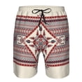 thumbnail image 3 of Balery Fashion Tatreez Traje de Baño Estilo Hawaiano para Hombre, Shorts de Secado Rápido con Bolsillos-XX-Large, 3 of 6