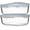 Baby Blue, variant on 8 Cups 63 Oz 4-Piece Large Glass Food Storage Containers with Locking Lids, BPA Free, Leak Proof, Microwave and Oven Safe, Durable Kitchen Containers for Meal Prep, Vegetables, Fruits Storage