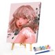 thumbnail image 2 of Cuadros Decorativos Chica pintura al óleo por números Kits lienzo DIY cuadro pintado a mano arte de la pared Likrtyny embutido en tela, 2 of 9