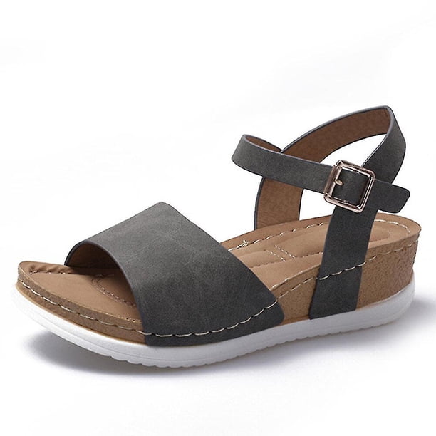 Sandalias Ide cómodas con suela basculante y punta abierta para mujer