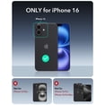 thumbnail image 2 of Funda de teléfono ESR para iPhone 16 con soporte de 23 m, protección contra caídas, azul claro, 2 of 9