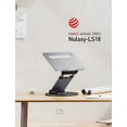 thumbnail image 3 of Nulaxy Telescopic 360 Rotating Laptop Stand for Desk Adjustable Height Swivel Pull Out Design Ergonomic Laptop Riser Standing Desk Converter Fits All 10-17" Laptops Computer MacBook,, 3 of 8