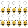 thumbnail image 1 of PTOOTP 10 llaveros de abeja bonitos para fiestas temáticas de abejas, llaveros de abejas de dibujos animados, decoraciones para bolsos, 1 of 8