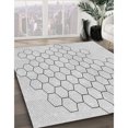 thumbnail image 3 of Ahgly Company Machine Washable Indoor Square Transitional Platinum Gray Area Rugs, 5' Square, 3 of 7