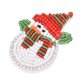 thumbnail image 3 of Parches de diamantes de vidrio Vhermosa con cuentas 2 piezas para ropa y bolsos Glamour Sparkling Snowman Embroidery, 3 of 8