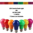 thumbnail image 2 of Bombilla Led colorida de 1-10 piezas, luz E27/B22, 8W, CA 120V/220V, siete colores disponibles para Celebración de festival, KTV,Bar, escaparate, 2 of 4