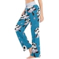 thumbnail image 3 of FREEAMG Women Pajama Pants Lounge Pants Long Stretch Comfy Sleepwear Pandas Ballerinas Dance, 3 of 7