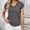 Gray, variant on HOMBOM Women Tops Summer Gray Crew Neck Short Sleeve Solid Basic T-shirt S