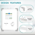 thumbnail image 4 of Dry Erase Board Small Whiteboard Magnetic White Board Double-Sided,16" X 12" , Wall Hanging Calendar Board with 1 Eraser & 8 Markers & 4 Magnets Sliver Frame, 4 of 8