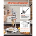 thumbnail image 4 of KFFKFF Commercial French Fry Cutter, Stainless Steel Potato Strip Press, Manual Long Fry Maker with Pull-Out Extruder, Mashed Potato Press for Restaurants and Home Kitchens, 4 of 9
