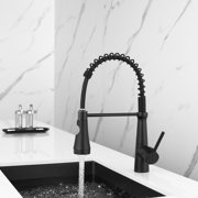 Pull-Down Kitchen Faucet With Dual Function Sprayhead In All-Brite Spot Free Stainless Steel With LED Black