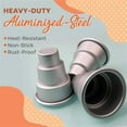 thumbnail image 6 of Fufafayo under $5 Cake Baking Pan, Tier Cake Pan, Mini Layered Cake Mold for Baking, Non-Stick Aluminum Alloy, for Wedding, Birthday, Party, Dessert, Easy Release, Even Baking, Durable Construction, 6 of 9
