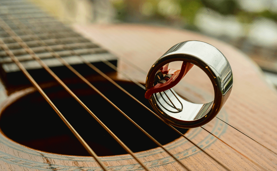 BLACK MOUNTAIN Slide Guitar Ring Regular- New Invention Made From Tungsten Steel