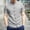 Gray, variant on Summer Button Up Shirts for Men Short Sleeve Vintage Red Shirt Casual Mock Neck Relaxed Fit Tops