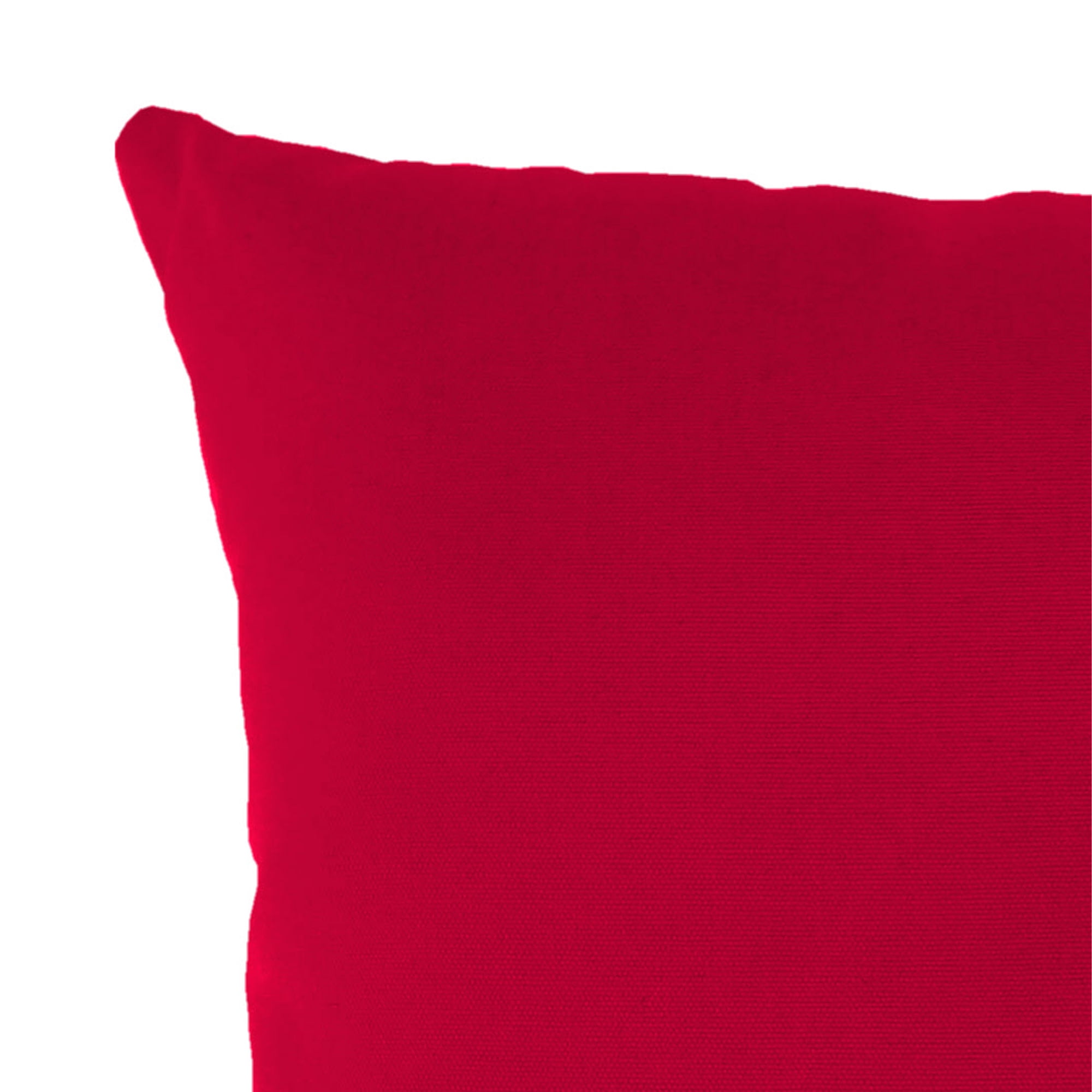 Jordan Manufacturing 16" x 16" Really Red Solid Square Outdoor Throw Pillow (2 Pack)