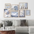 thumbnail image 3 of PixonSign Framed Canvas Print Wall Art Set - Mid-Century Geometric Color Blocks Posters Modern Art - Gallery Set of 7 Minimal Nature Wilderness Landscape Digital Art Wall Décor for Home - Natural, 3 of 5