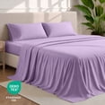thumbnail image 5 of Bare Home Premium 1800 Collection 4-Piece Bed Sheet Set, Queen, Lavender, 5 of 10