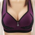 thumbnail image 1 of Vedolay Sports Bras Women High Impact Sports Bras Criss Cross Back Running Bra for Plus Size,Purple B, 1 of 3