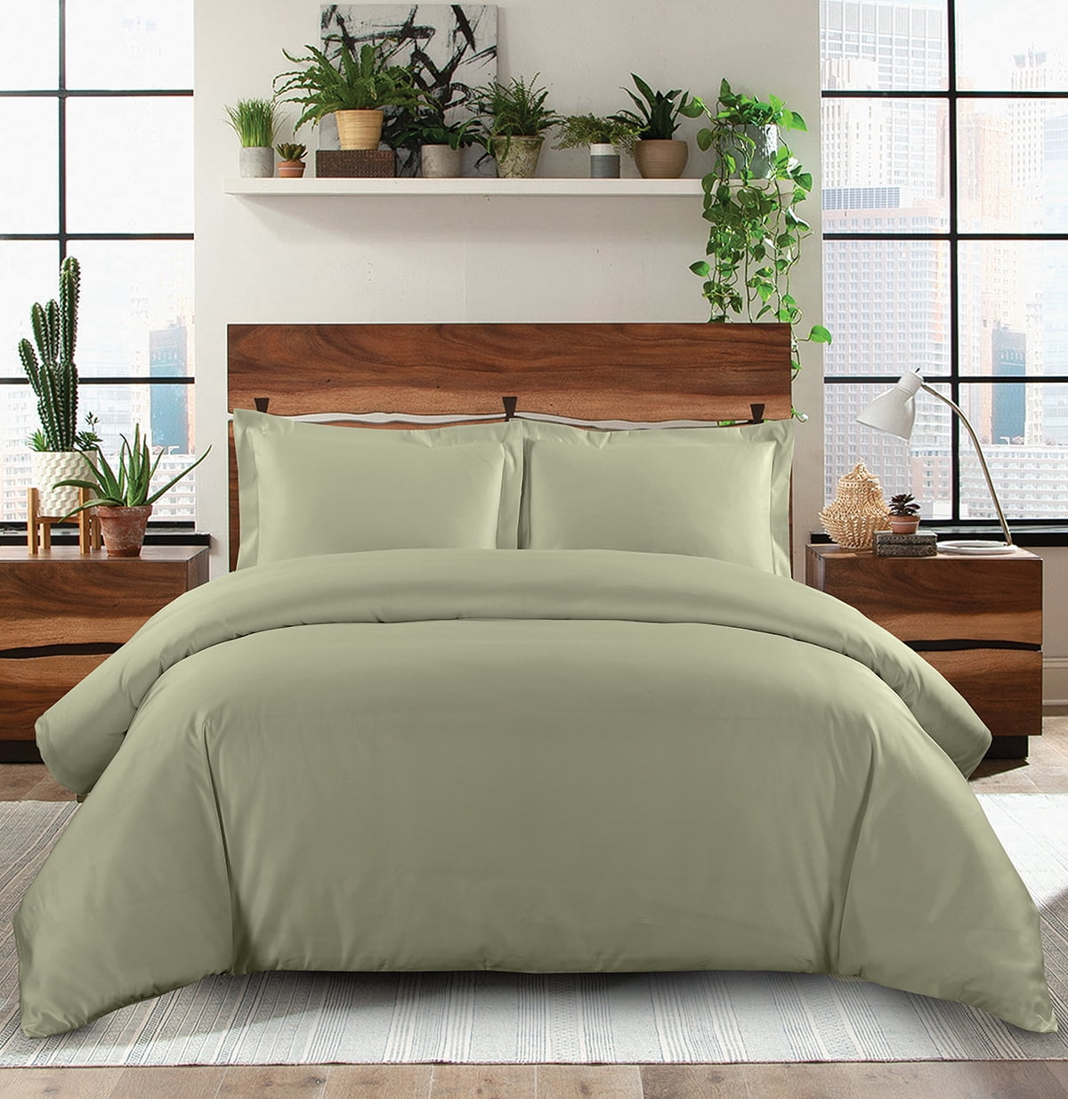 Ultra Soft 100% Combed Cotton 550 Thread Count Solid Sheet Set 