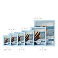 thumbnail image 4 of Grooved 4 in. x 6 in. Blue Picture Frame (Set of 2), 4 of 8