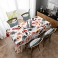 thumbnail image 2 of Seashell Sand Round Tablecloths for Dining Table Waterproof Table Cover for Kitchen Living Room, 2 of 6