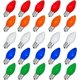 thumbnail image 3 of Couah Bombillas navideñas C7 Bombillas de repuesto multicolores (paquete de 25) Bombillas de repuesto para luces de cadena de cerámica C7 para exteriores, base de candelabro C7/E12, 5 vatios, 3 of 4