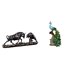 thumbnail image 1 of Estatua de escritorio, figura de lucha, adornos, escultura de toro, colecciones, artesanía de resina, decoración, figura de animal, estatua de pavo re, 1 of 8